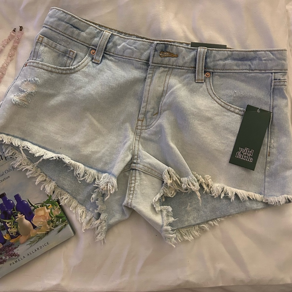 Light Blue Jean Shorts